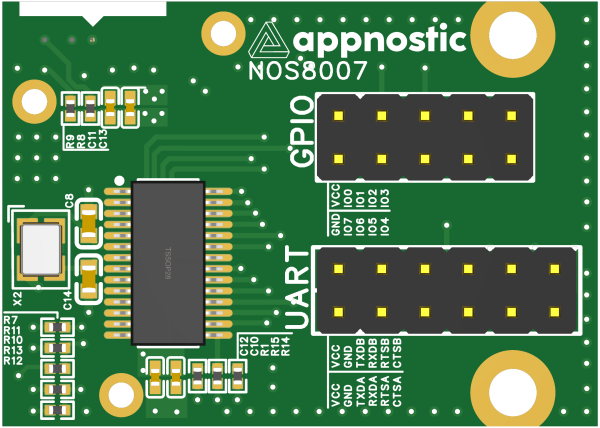 NOS8007 Dual UART Interface