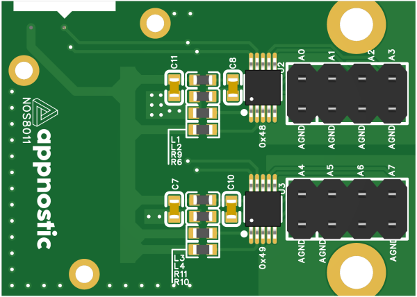 NOS8011 8-Channel 16-Bit ADC Interface